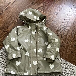 Fleece lined raincoat